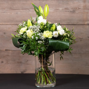 Bouquet de fleurs blanches 30 tiges