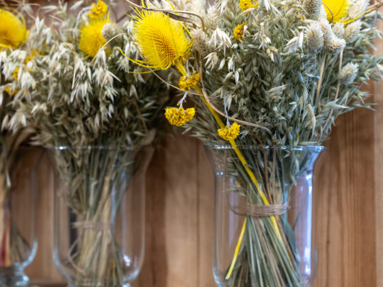 Bouquet de fleurs séchées