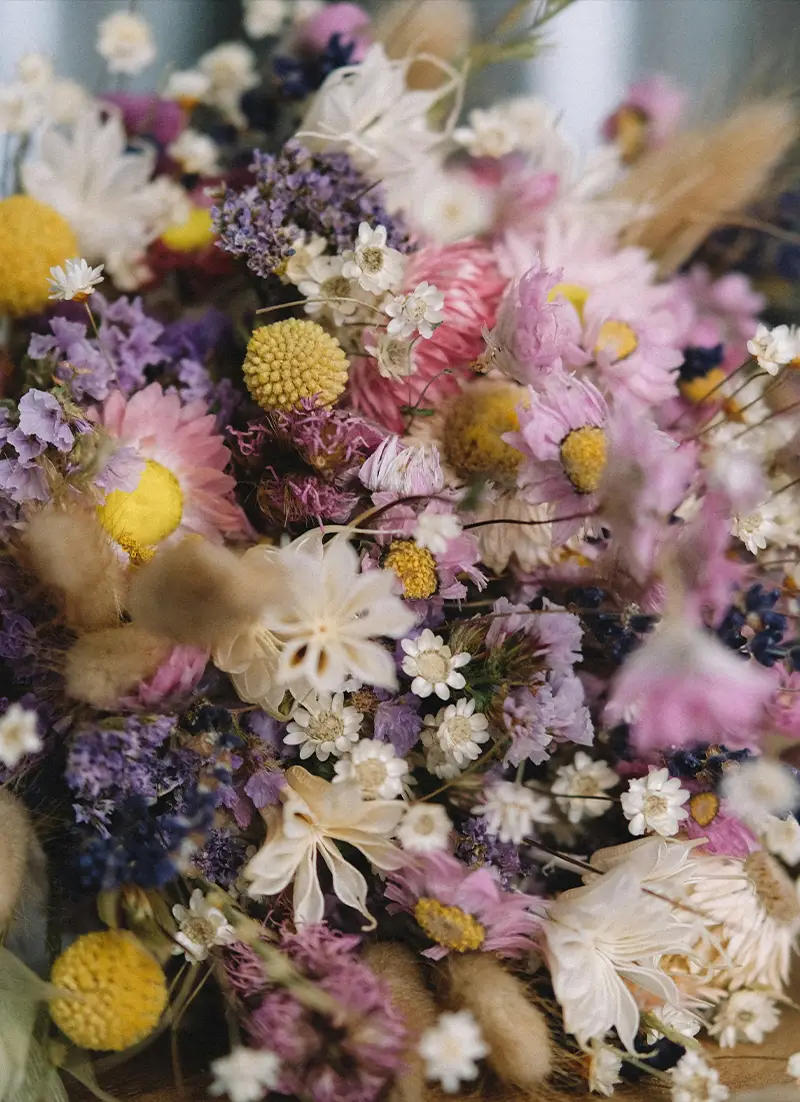 Boeket van gedroogde bloemen Monsieur Fleur