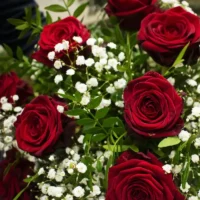 Bouquet Red Love St-Valentin Roses rouges Monsieur Fleur
