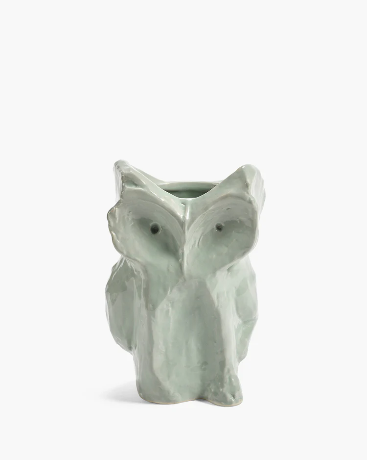 Vase hibou Serax Marni Monsieur Fleur Bleu Clair